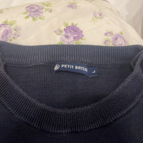 Petit Bateau Striped navy and red Sweater - Picture 4 of 7